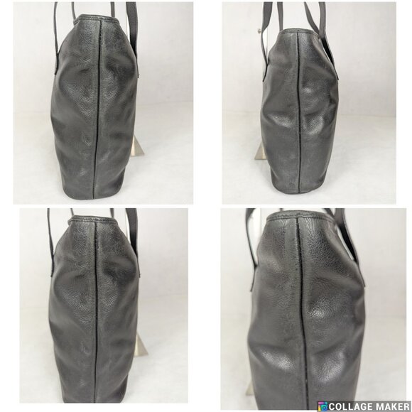 YSL Saint Laurent Shopping Tote Black Leather Handbag - Picture 7 of 16